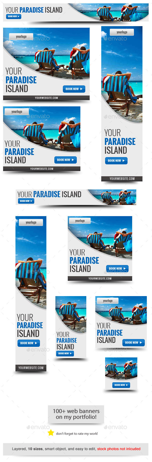 Your Paradise Web Banner Template Your Paradise Web Banner Template