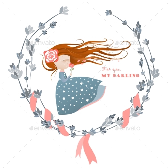GraphicRiver Girl with Streaming Hair 10150123 GraphicRiver Girl with Streaming Hair 10150123