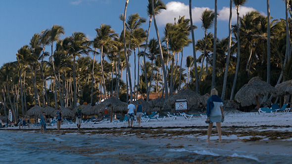 VideoHive People Walking Along The Beach On Tropical Resort 10150127 VideoHive People Walking Along The Beach On Tropical Resort 10150127