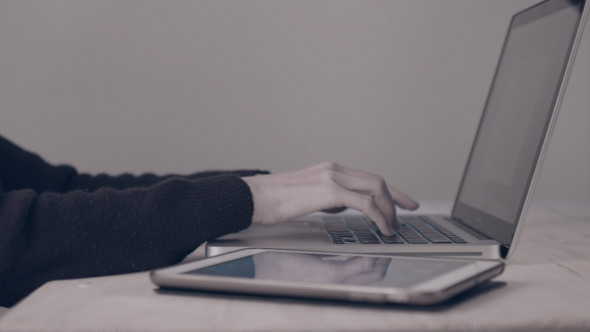 VideoHive Working On Laptop And Tablet 10150147 VideoHive Working On Laptop And Tablet 10150147