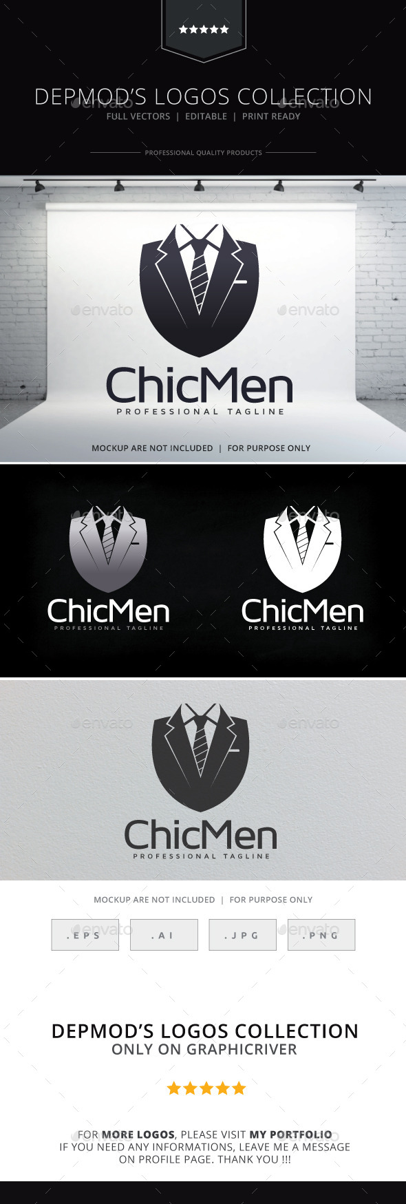 GraphicRiver Chic Men Logo 10150220 GraphicRiver Chic Men Logo 10150220