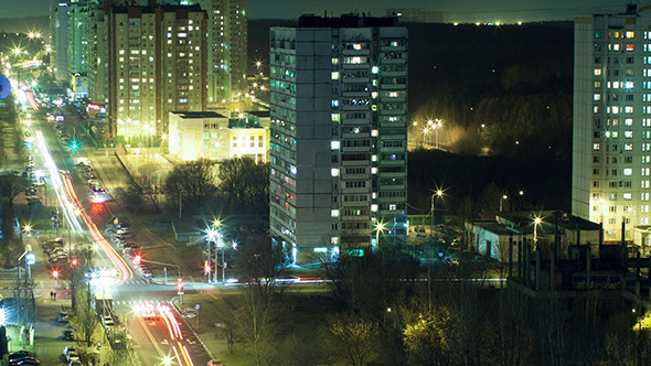VideoHive Timelapse Of Intense City Life At Night 10151101 VideoHive Timelapse Of Intense City Life At Night 10151101