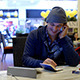 Man Working With Notebook In The Park - 248