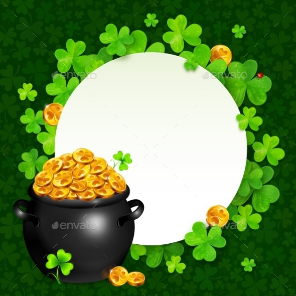 Black Pot of Magic Gold on Clovers Circle (Miscellaneous)