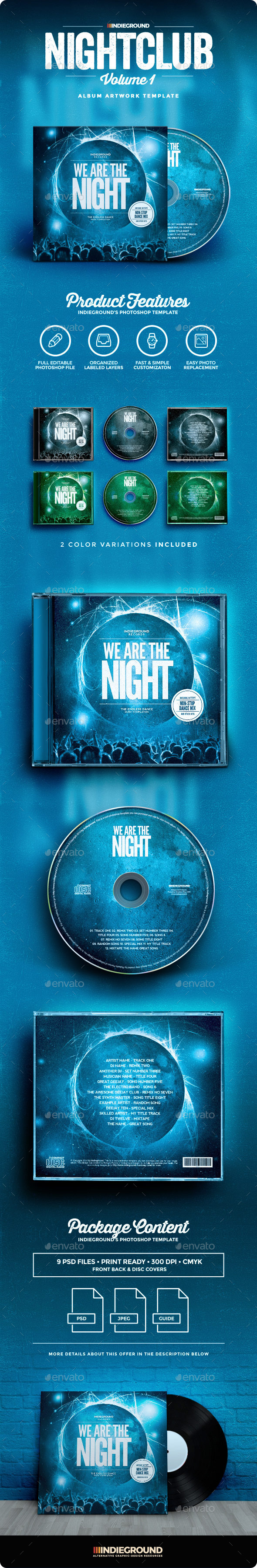 Nightclub CD Album Artwork Nightclub CD Album Artwork
