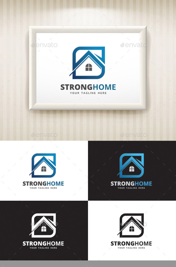 GraphicRiver Strong Home Logo 10155761 GraphicRiver Strong Home Logo 10155761