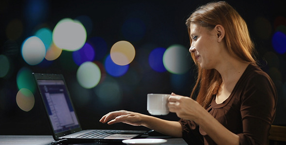 VideoHive Young Woman Working on Laptop 10156069 VideoHive Young Woman Working on Laptop 10156069