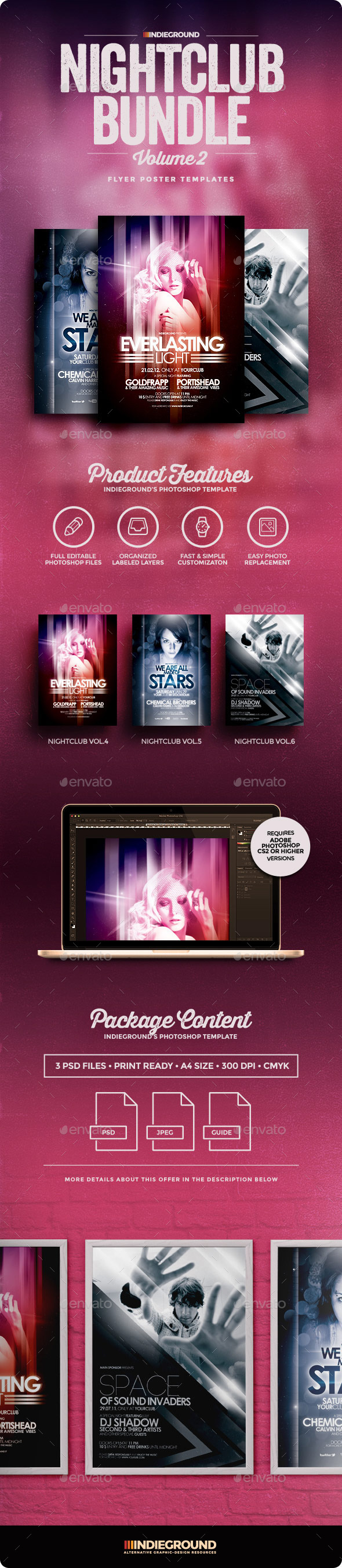 Nightclub Flyer Poster Bundle Vol 4-6 Nightclub Flyer Poster Bundle Vol 4-6