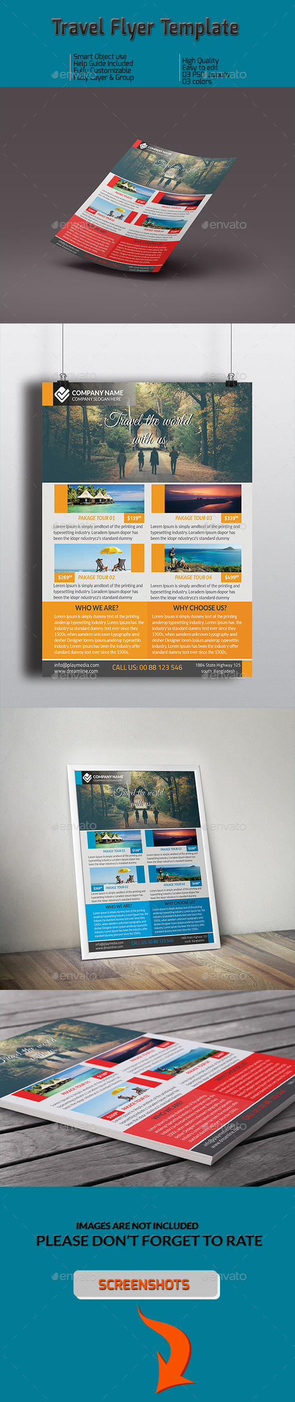 GraphicRiver Travel Flyer Template 10156432 GraphicRiver Travel Flyer Template 10156432