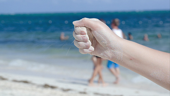 VideoHive Sand Pouring From Female Hand 10156994 VideoHive Sand Pouring From Female Hand 10156994