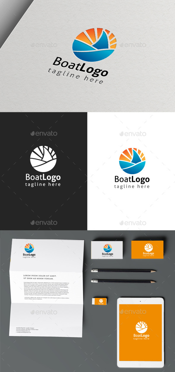 GraphicRiver Boat Logo 10157150 GraphicRiver Boat Logo 10157150