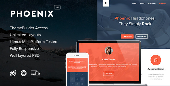 ThemeForest Phoenix Responsive Email & Themebuilder Access 10157174 ThemeForest Phoenix Responsive Email & Themebuilder Access 10157174
