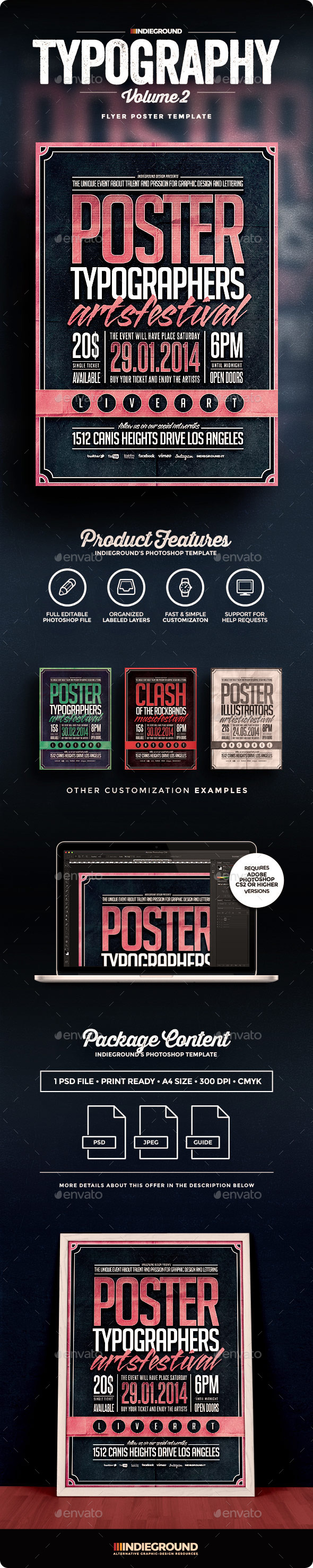 Typography Flyer/Poster Vol. 2 - Events Flyers