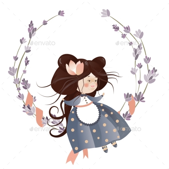 GraphicRiver Flower Girl 10158668 GraphicRiver Flower Girl 10158668