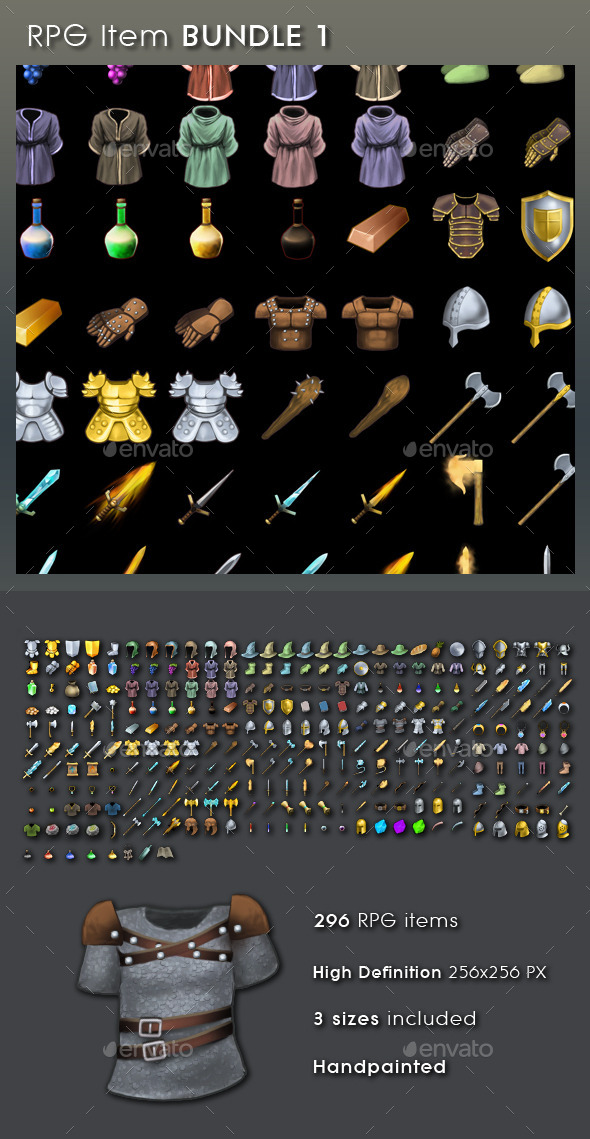 GraphicRiver RPG Item Bundle 1 10158696 GraphicRiver RPG Item Bundle 1 10158696