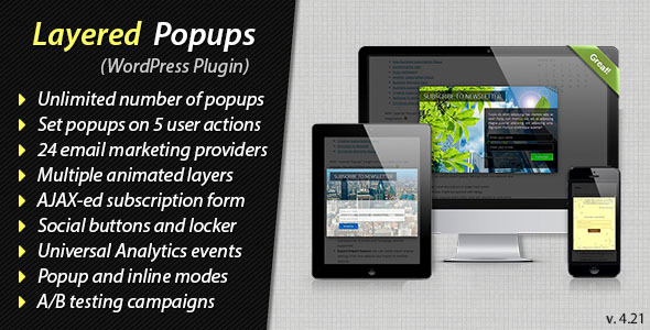 Layered Popups for WordPress - CodeCanyon Item for Sale