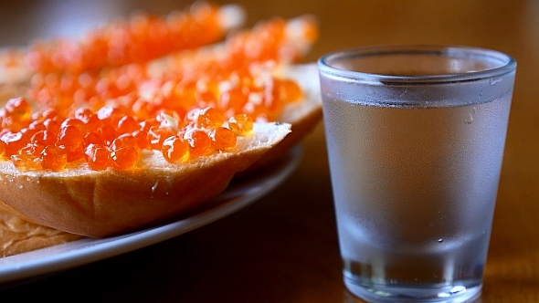 Vodka and Red Caviar Vodka and Red Caviar
