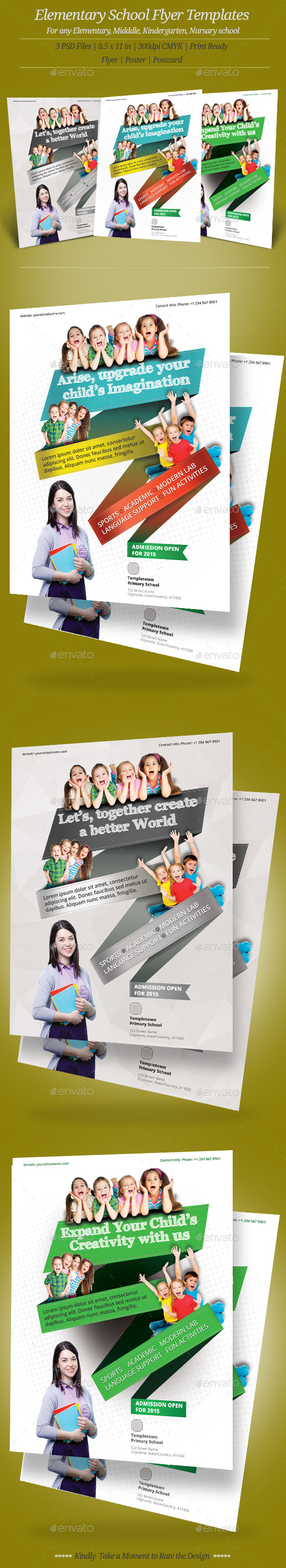 Elementary School Flyer Templates (Flyers)