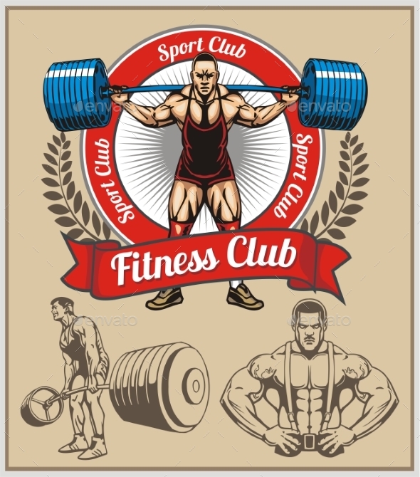 GraphicRiver Bodybuilder with a Barbell 10162041 GraphicRiver Bodybuilder with a Barbell 10162041