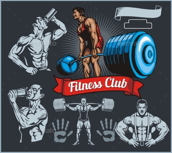 GraphicRiver Bodybuilder with a Barbell 10162050 GraphicRiver Bodybuilder with a Barbell 10162050