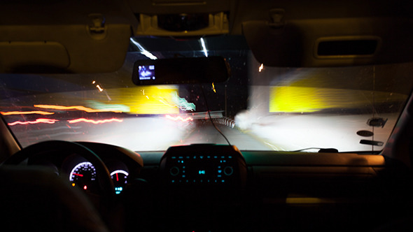 VideoHive Driving A Car On Night Road 10162273 VideoHive Driving A Car On Night Road 10162273