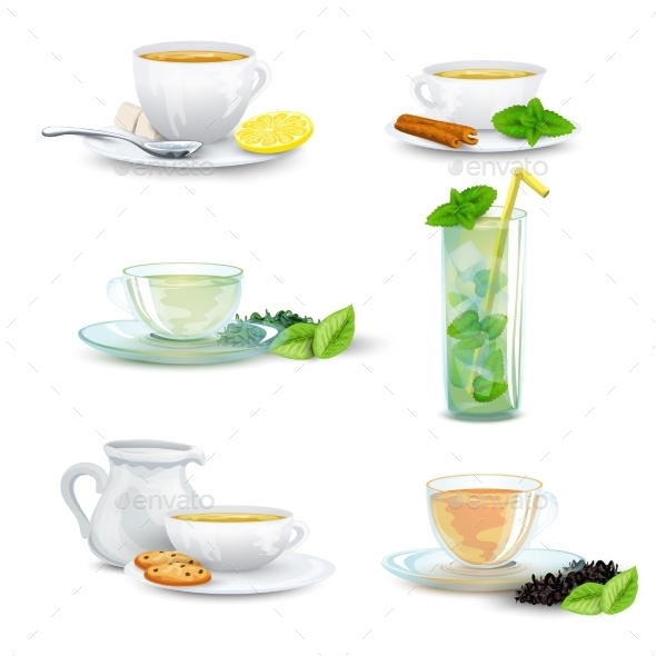 Tea Icon Set (Food)