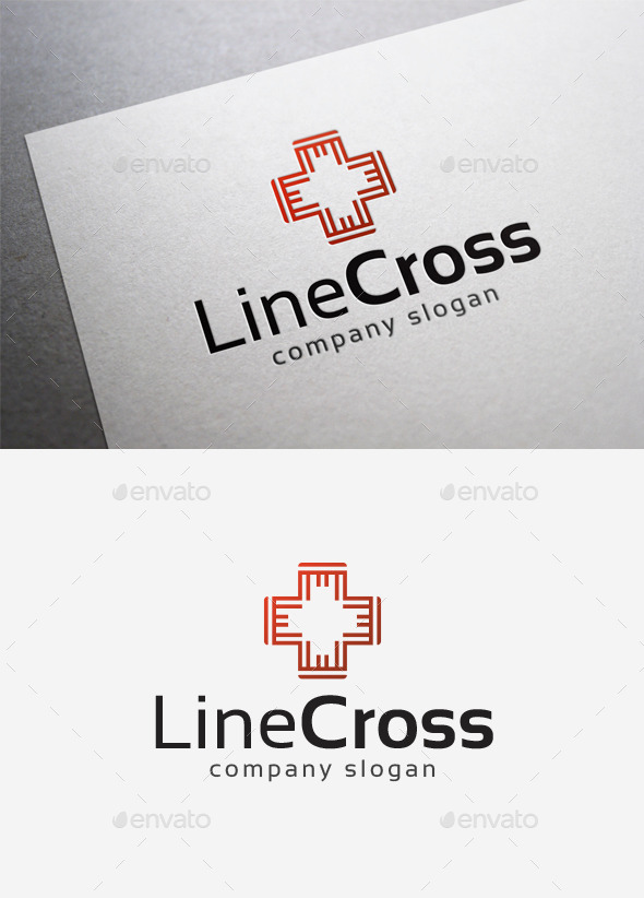 Line Cross Logo (Symbols)