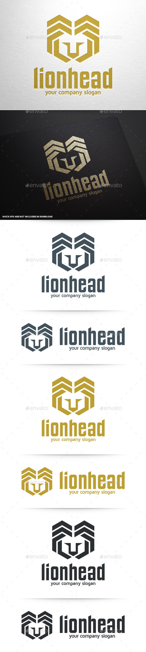 GraphicRiver Lion Head Logo Template 10165703 GraphicRiver Lion Head Logo Template 10165703