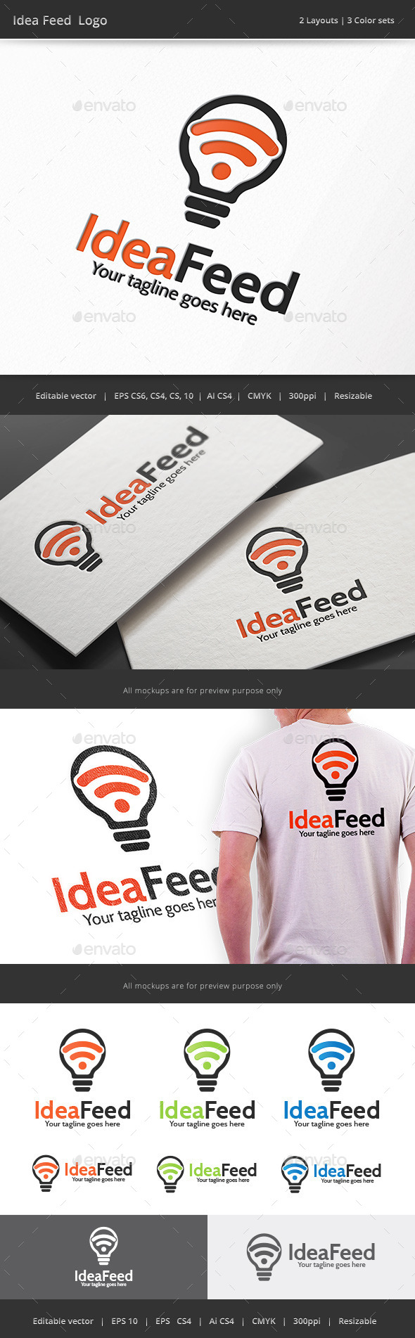 GraphicRiver Idea Feed Logo 10167616 GraphicRiver Idea Feed Logo 10167616