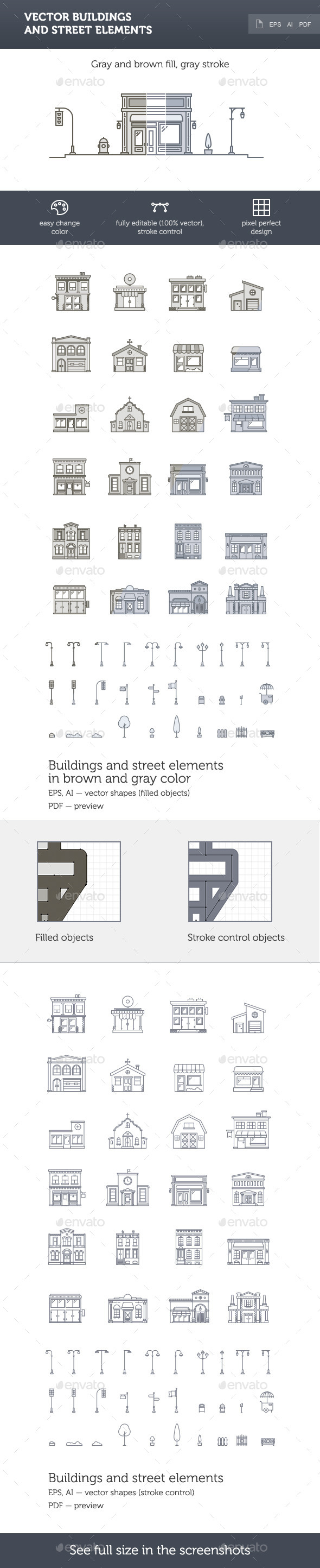 GraphicRiver Vector Buildings and Street Elements 10117885 GraphicRiver Vector Buildings and Street Elements 10117885