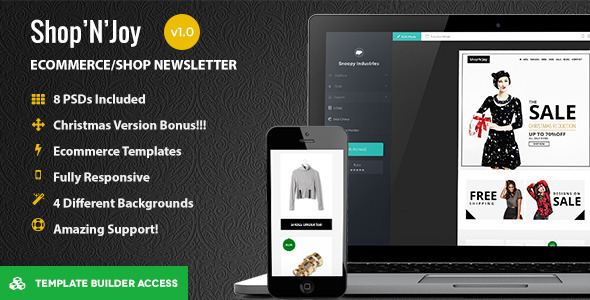 Shop&Joy - Responsive Email + Drag&Drop Builder