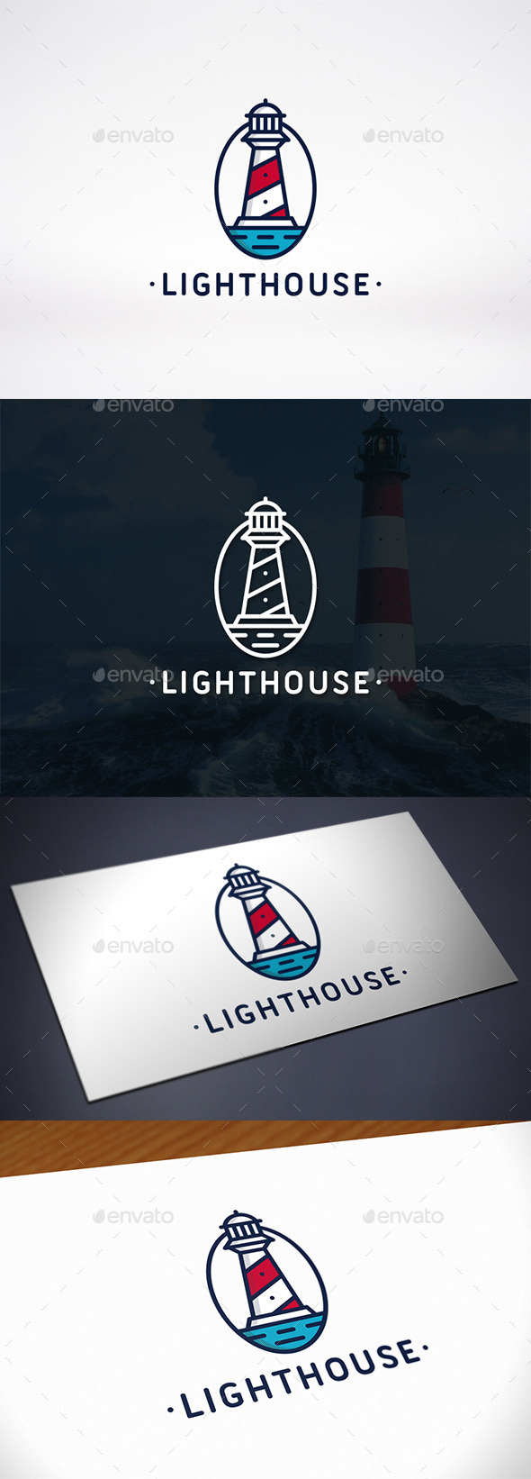 Lighthouse Identity Logo Template Lighthouse Identity Logo Template