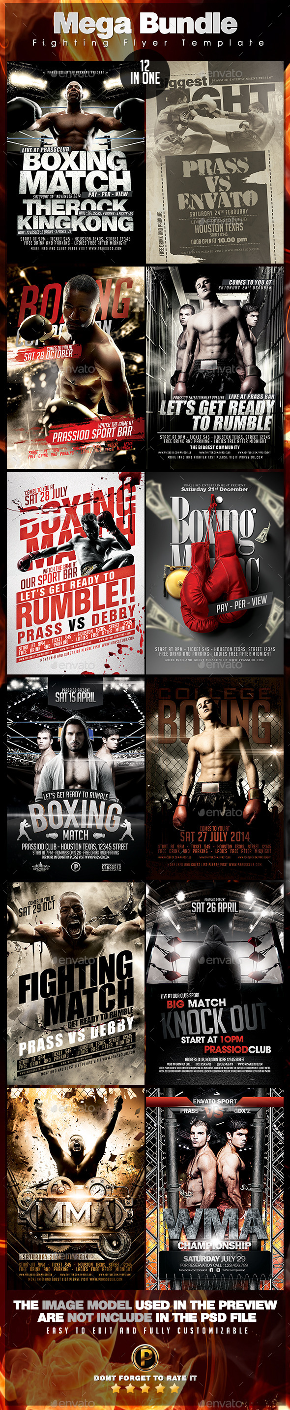 GraphicRiver Mega Bundle 12 In 1 Fighting Flyer Template 10172426 GraphicRiver Mega Bundle 12 In 1 Fighting Flyer Template 10172426