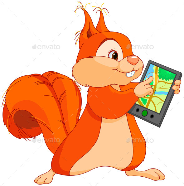GraphicRiver Squirrel with Navigator 10172975 GraphicRiver Squirrel with Navigator 10172975