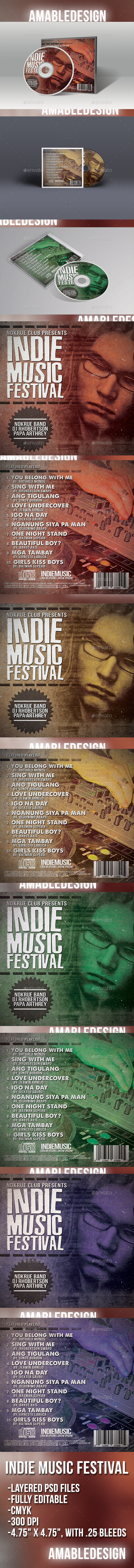 GraphicRiver Indie Music Festival CD Cover 10172992 GraphicRiver Indie Music Festival CD Cover 10172992