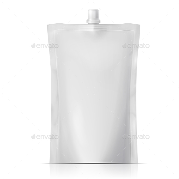 GraphicRiver Blank Spouted Pouch 10175006 GraphicRiver Blank Spouted Pouch 10175006