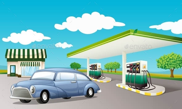 GraphicRiver Gas Staion 10175023 GraphicRiver Gas Staion 10175023