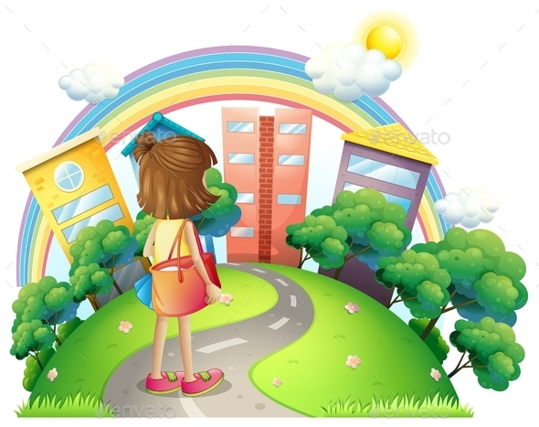 GraphicRiver Girl Going to the Office 10175099 GraphicRiver Girl Going to the Office 10175099