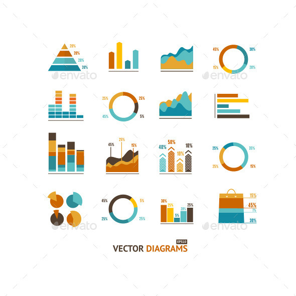 icons typeform GraphicRiver Graph   Elements Infographic