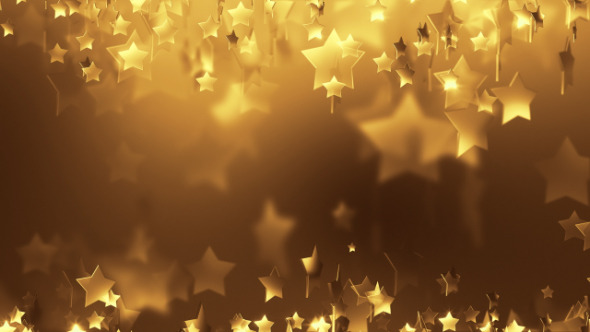 Gold Star Particle Background Gold Star Particle Background