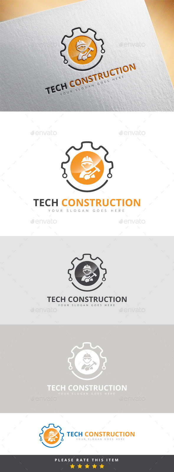 GraphicRiver Tech Construction Logo 10175938 GraphicRiver Tech Construction Logo 10175938