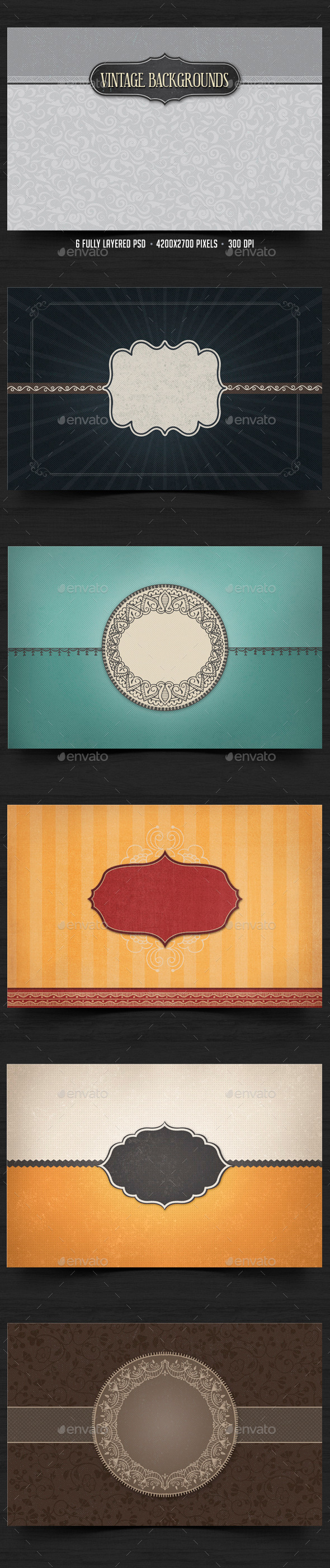 GraphicRiver Vintage Backgrounds 4 10177777 GraphicRiver Vintage Backgrounds 4 10177777