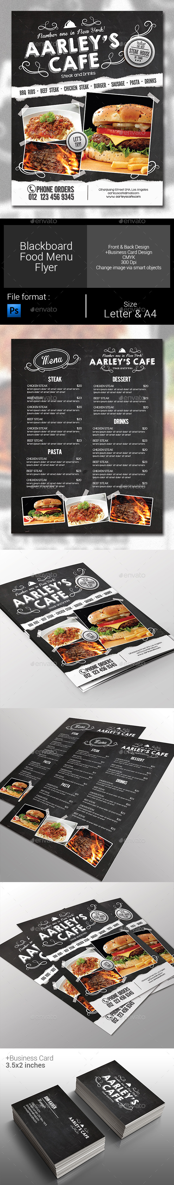 GraphicRiver Blackboard Menu Flyer 10179154 GraphicRiver Blackboard Menu Flyer 10179154