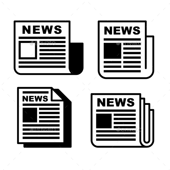 GraphicRiver Newspaper Icons Set 10180074 GraphicRiver Newspaper Icons Set 10180074