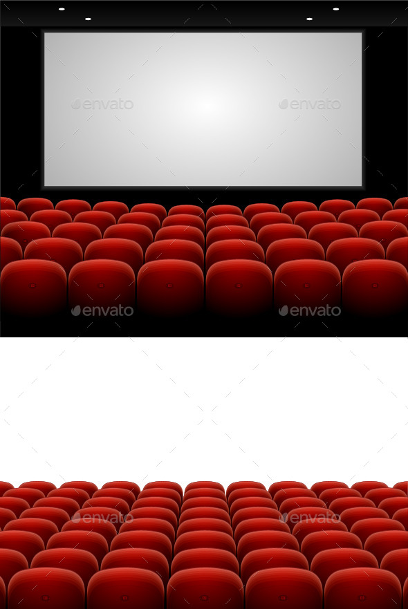 Red Cinema Theatre Seats (Buildings)