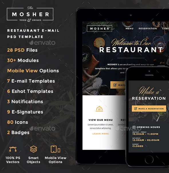GraphicRiver Mosher Restaurant E-newsletter PSD Template 10180220 GraphicRiver Mosher Restaurant E-newsletter PSD Template 10180220