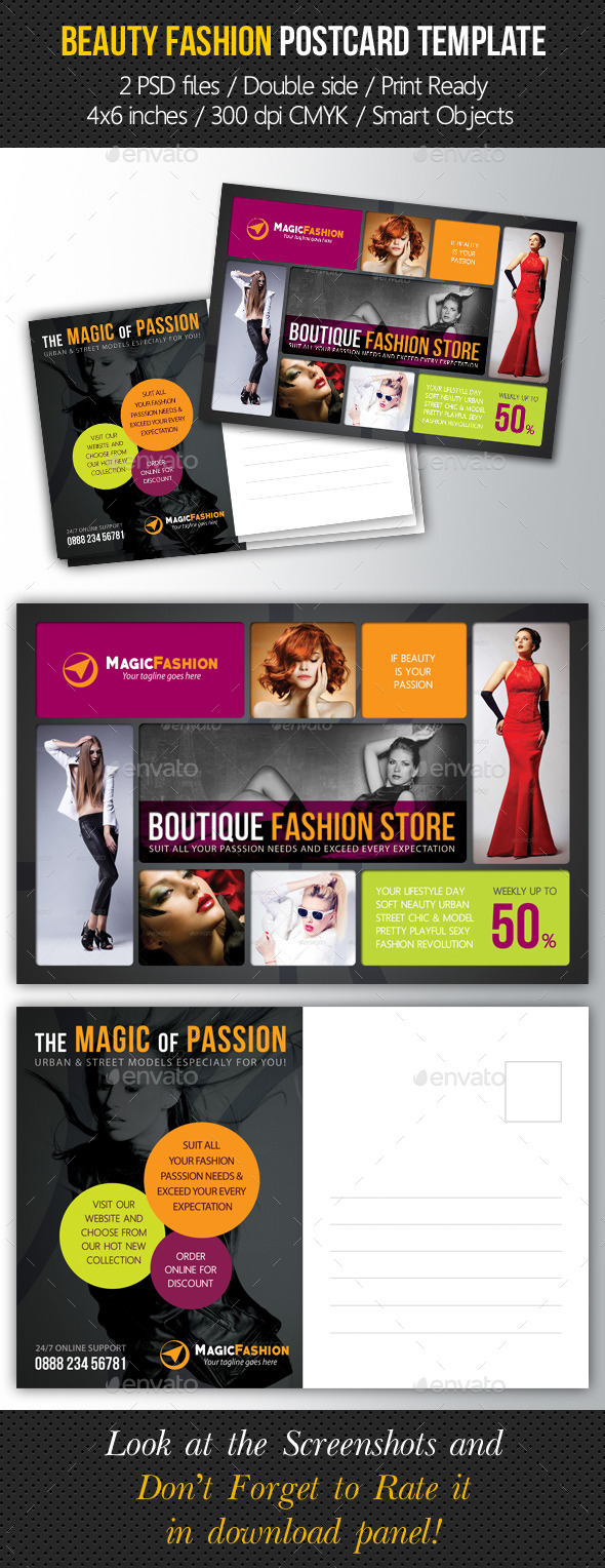 GraphicRiver Beauty Fashion Postcard V01 10182049 GraphicRiver Beauty Fashion Postcard V01 10182049
