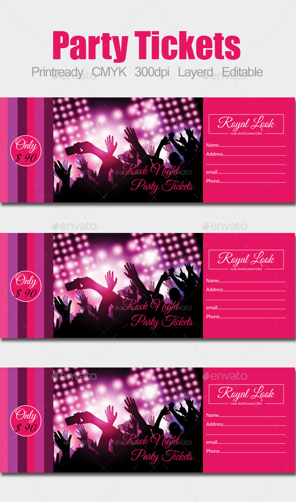 GraphicRiver Concert Pass Party Ticket 10182093 GraphicRiver Concert Pass Party Ticket 10182093