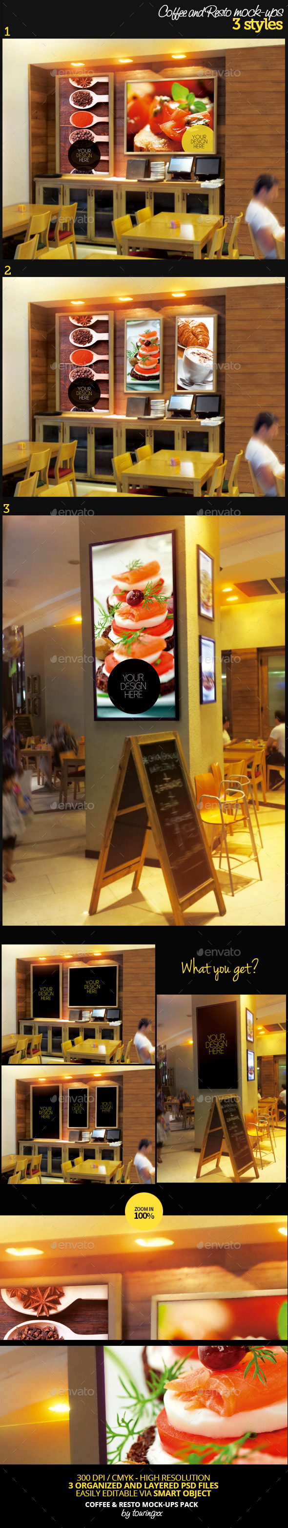 Coffee & Resto Mock-Ups Pack Coffee & Resto Mock-Ups Pack