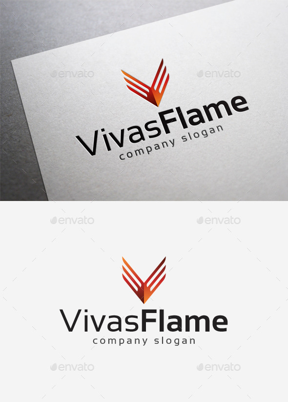 GraphicRiver Vivas Flame Logo 10182286 GraphicRiver Vivas Flame Logo 10182286